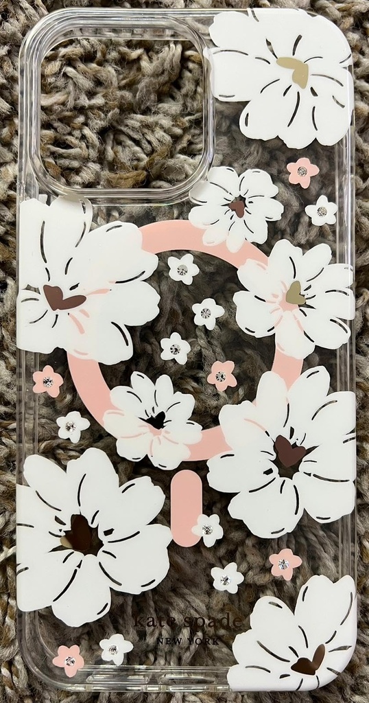 Kate Spade New York Protective Hard Shell Magsafe Case For Iphone 14 Pro Max - Peony