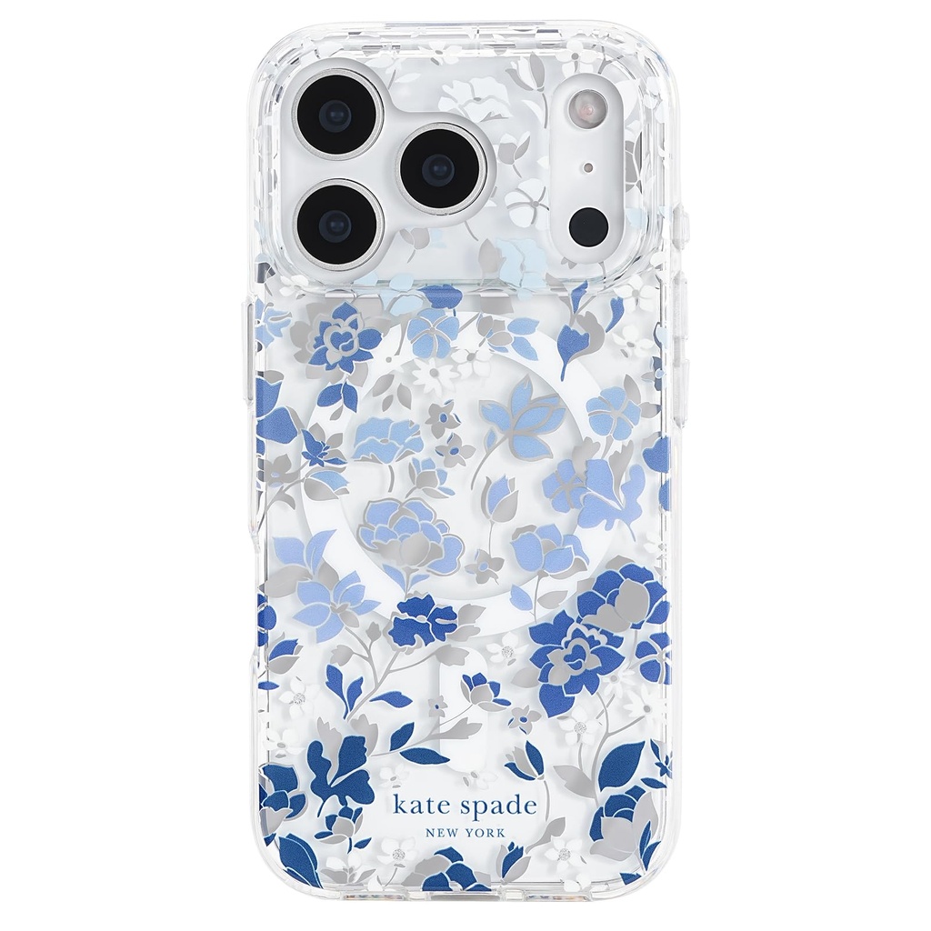 Kate Spade New York Flowerbed Blue Magsafe Phone Case For Iphone 17 Pro