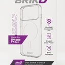 Brikd Clear Magsafe Compatible Case For Iphone 17 Pro Only