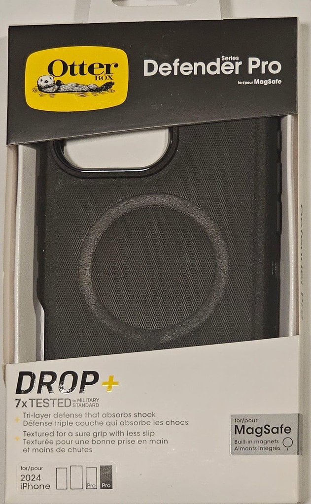 Otterbox Defender Pro Fitted Hard Shell Case With Magsafe For Iphone 16 Pro Max - Black