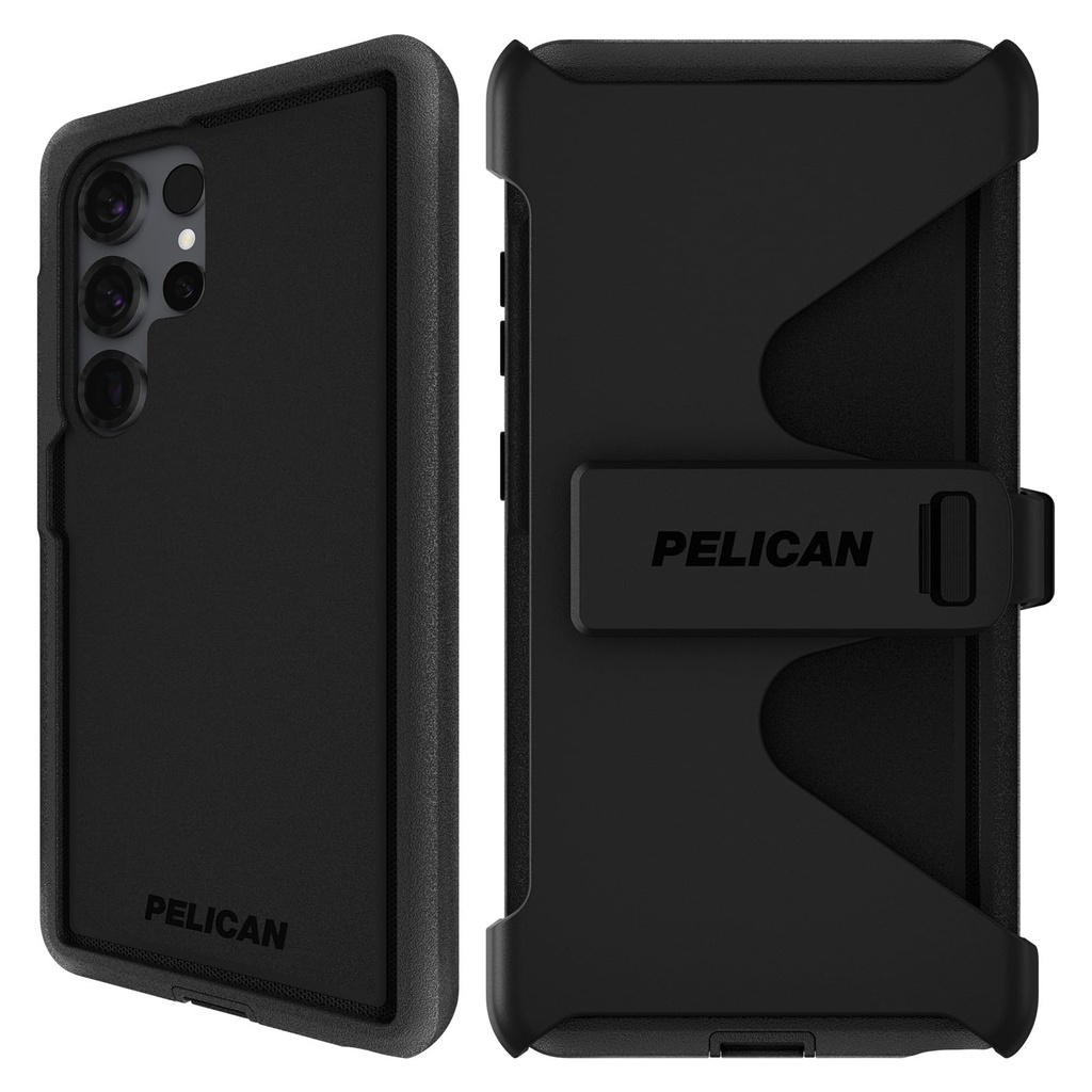 Pelican Voyager Black Phone Case With Magnet For Galaxy S25 Ultra