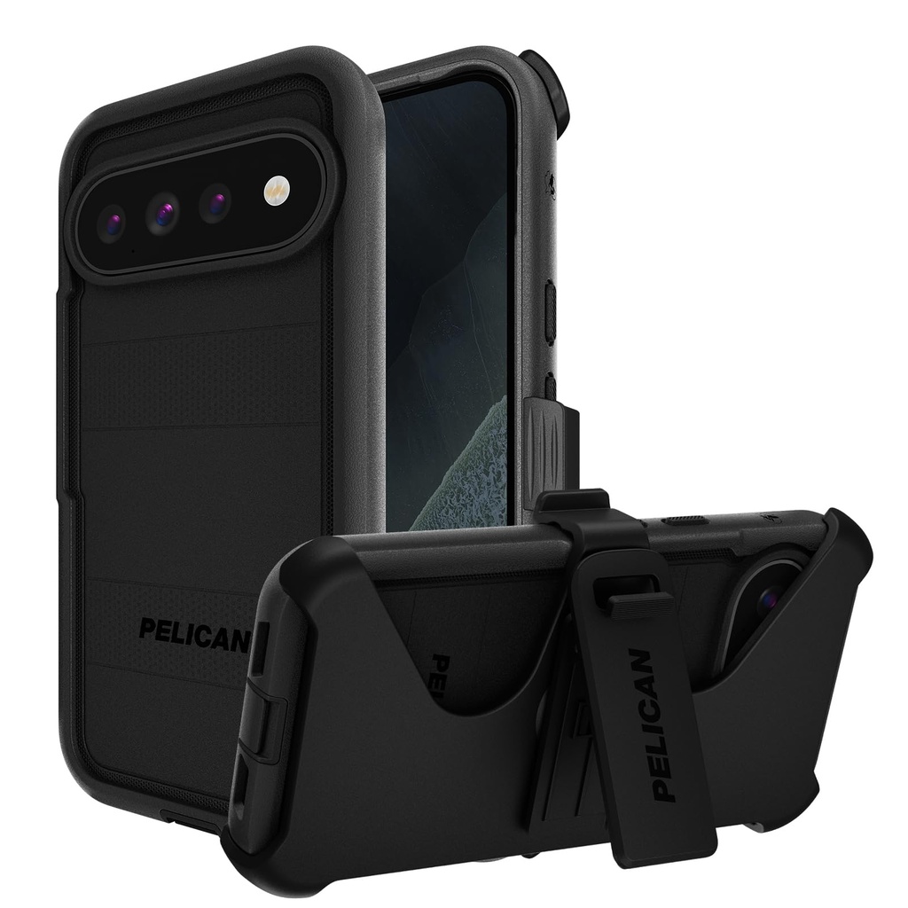 Google Pixel 11 Pro XL Pelican Voyager Case - Black with Magnet and Holster