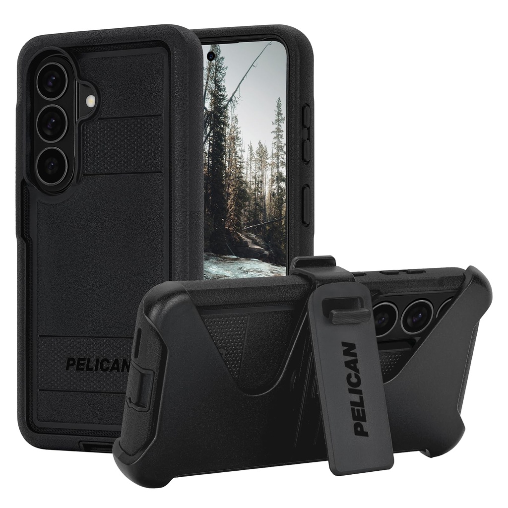 Pelican Voyager Samsung Galaxy S26 Magnetic Phone Case with Holster - Black