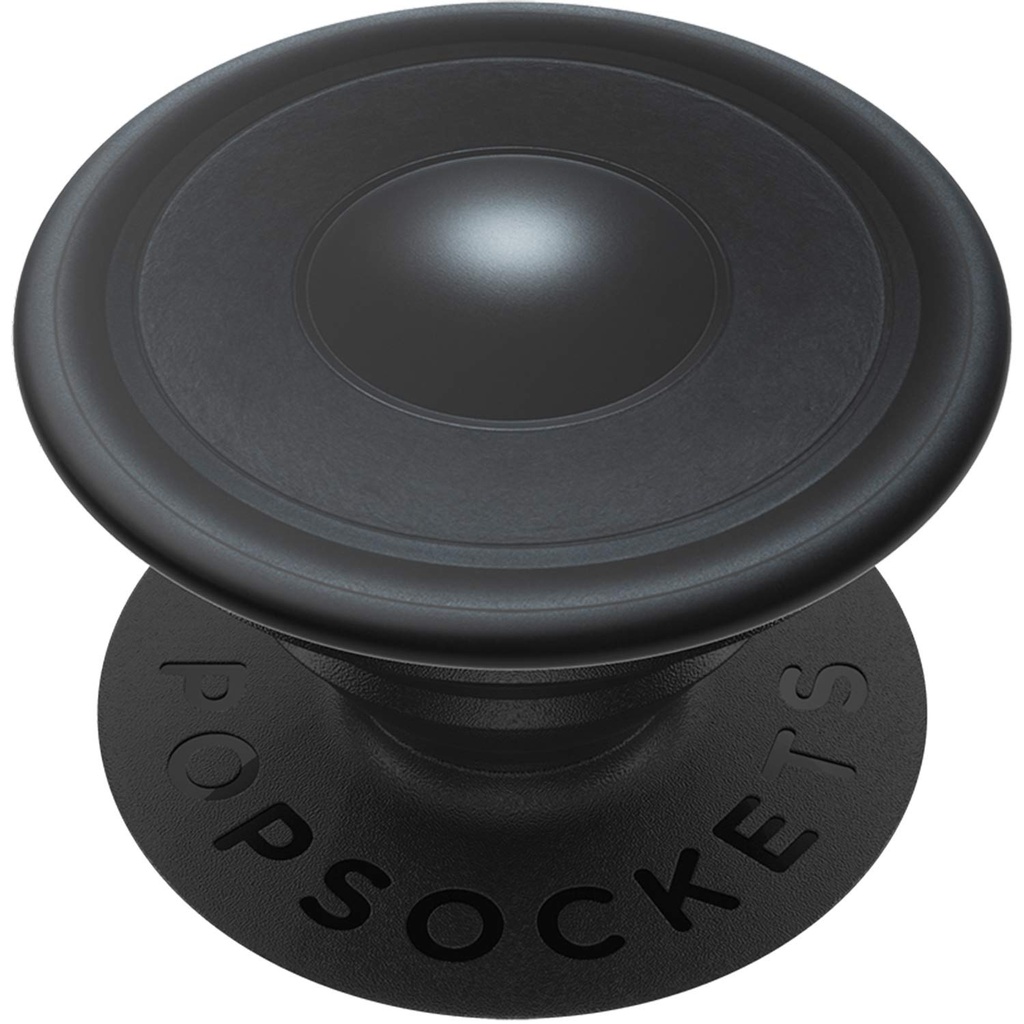 PopSockets Swappable Expanding Grip for Smartphone, Subwoofer Black