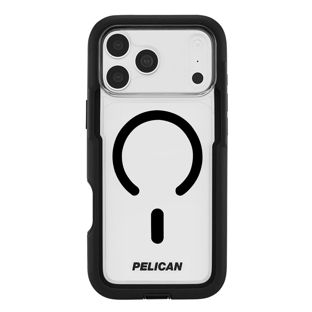 iPhone 18 Pro Max / iPhone 17 Pro Max Pelican Voyager - Clear/Black w/ MagSafe w/ Holster