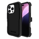 Pelican Voyager Magsafe Case With Holster For Iphone 16 Pro - Black