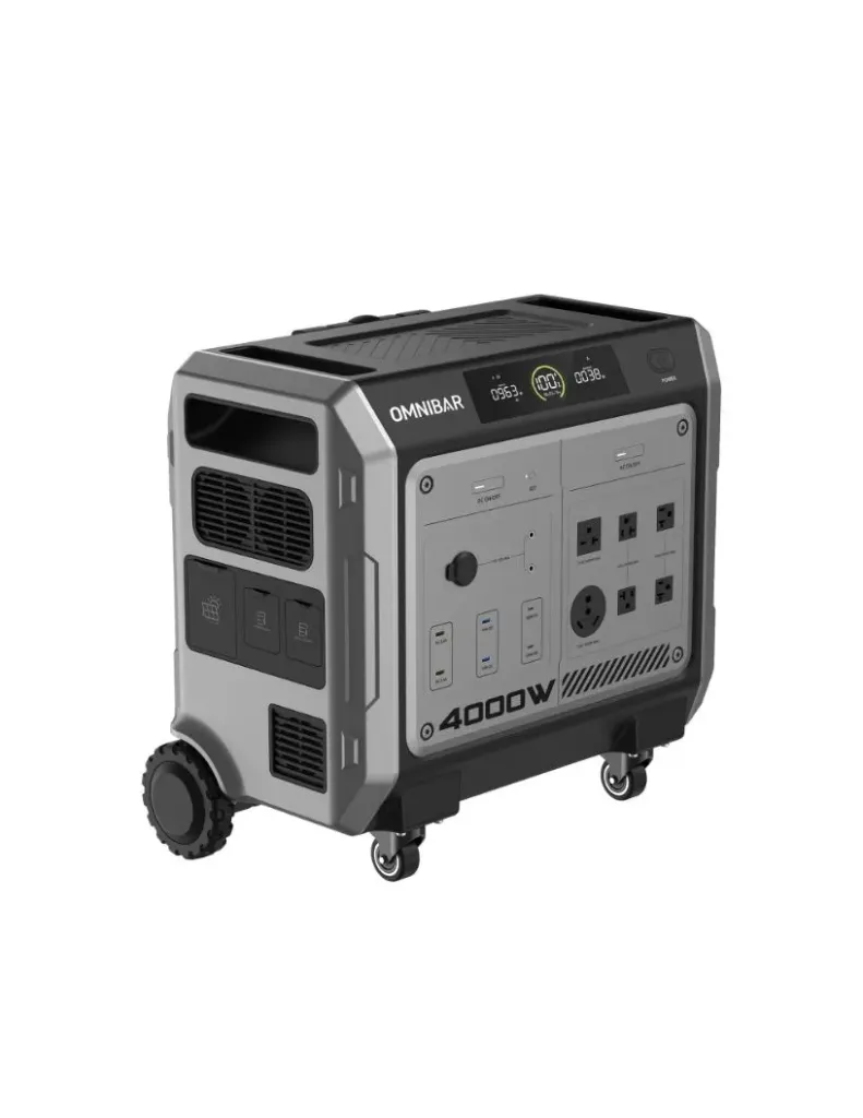 [OM.U.P.8654] Vanta 4000 Portable Power Station 4096Wh, 4000W (Peak 4096W) LiFePO4 Battery, 3H Fast Charge, 15 Outlets, UPS 10ms, Solar Generator for Home Backup, Camping, RV, Emergencies