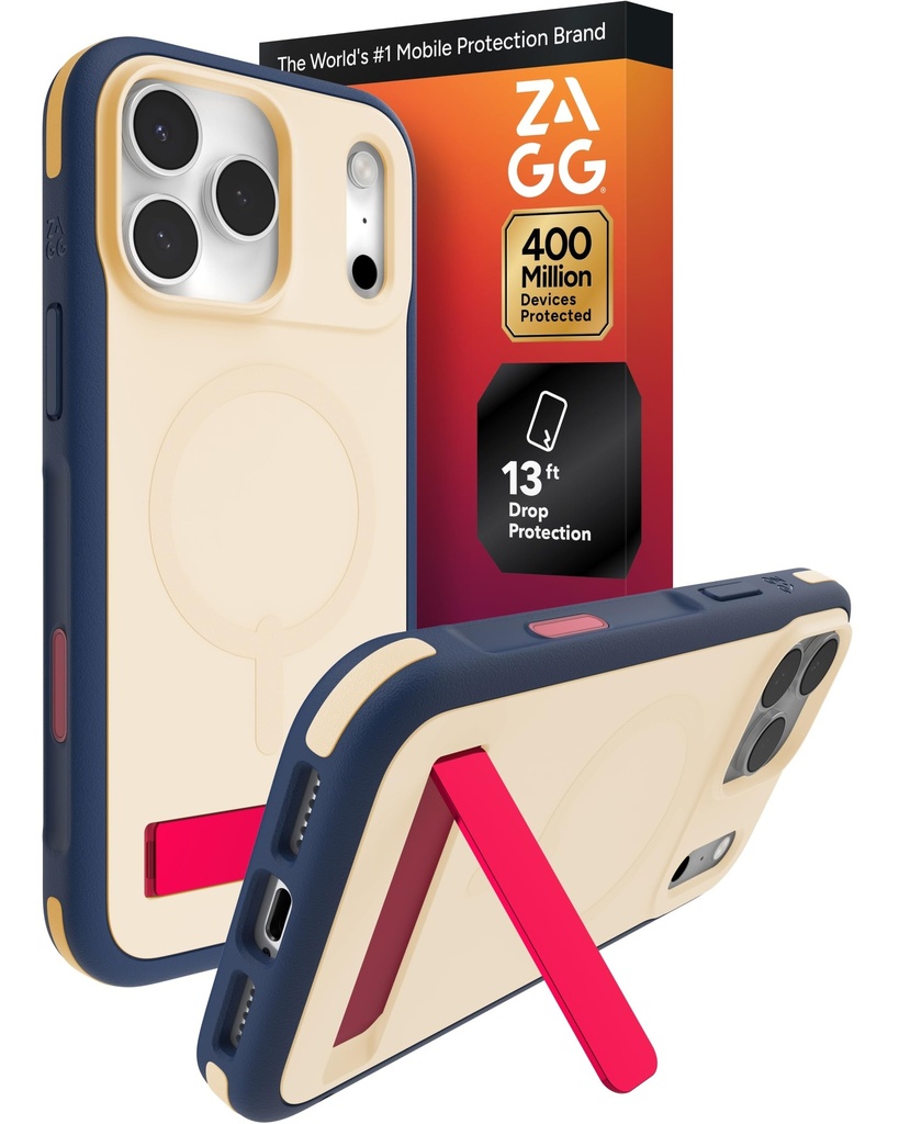 Apple iPhone 17 Pro Max ZAGG Sedona Snap + Kickstand – RedLight