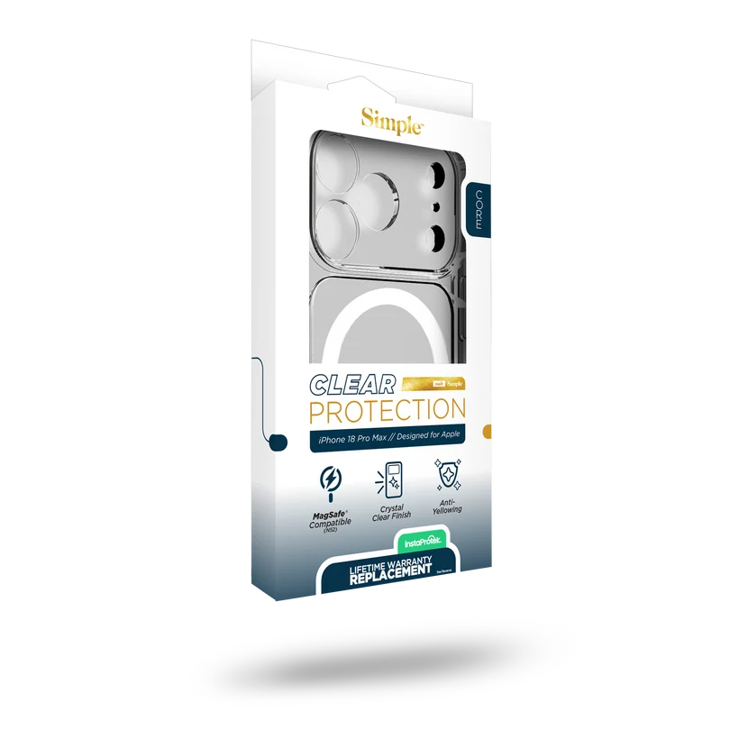 Apple iPhone 18 Pro Simple Case - Clear
