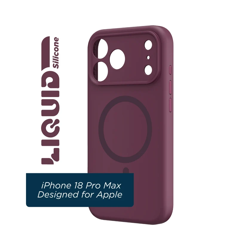 Apple iPhone 18 Pro Max Simple Silicone Case - Purple