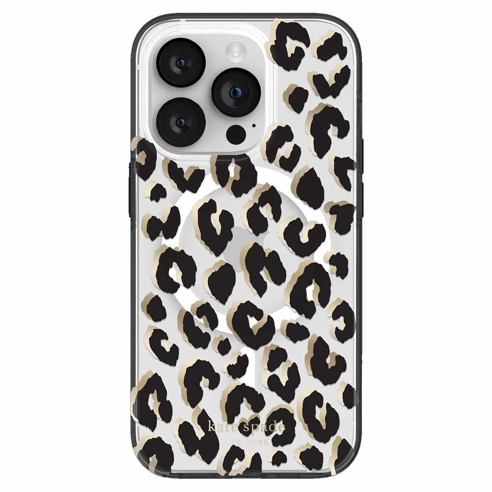 Kate Spade Protective Hardshell Case For Magsafe For Iphone 14 Pro - Leopard